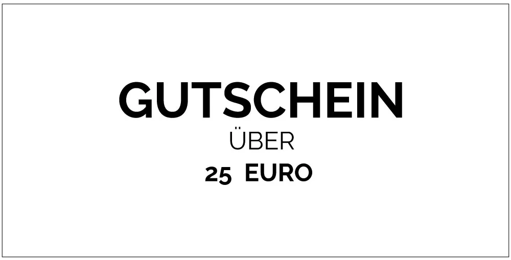Geschenkgutschein 25 Euro